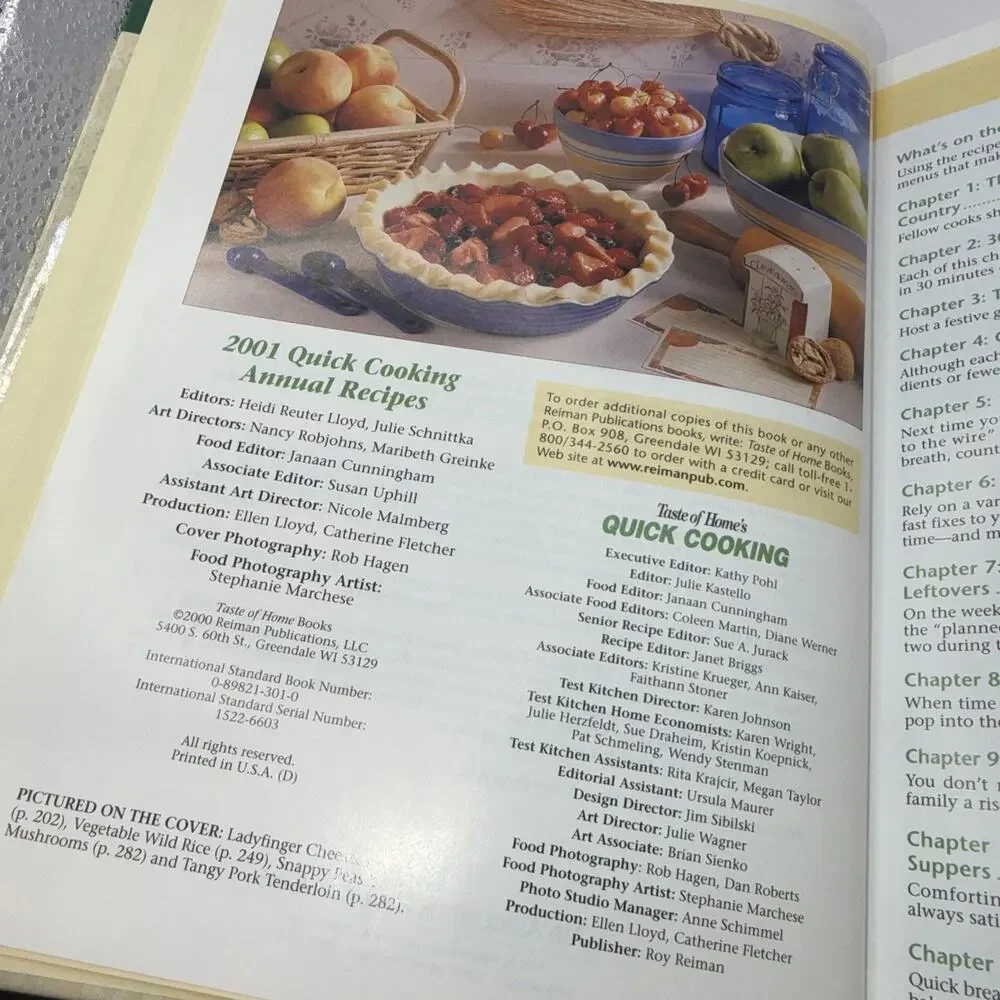 2001 Quick Cooking Annual Recipes by Heidi Reuter Lloyd (2001, Hardcover)